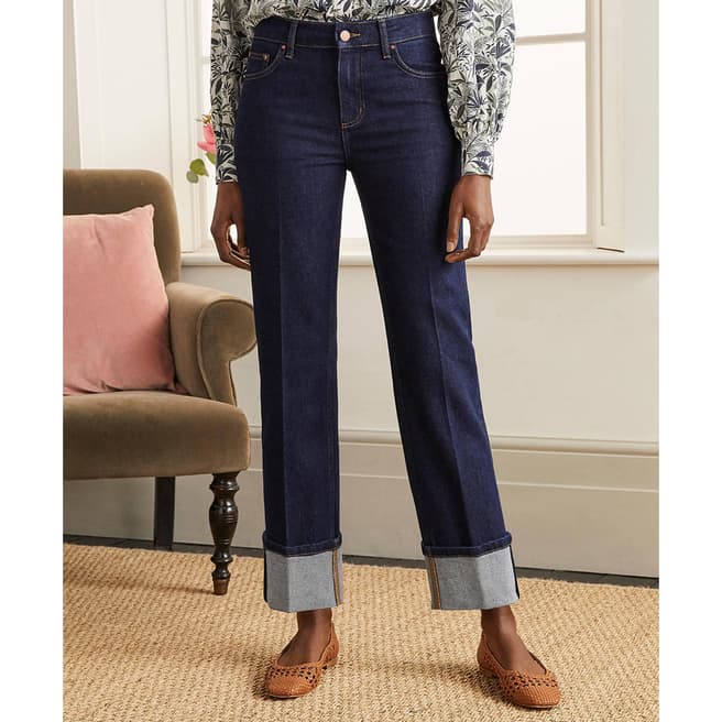 Boden Cotton Blend Turn Up Jeans 