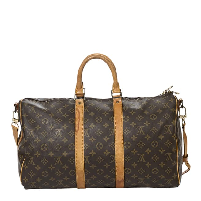 Vintage Louis Vuitton Brown Keepall Bandouliere