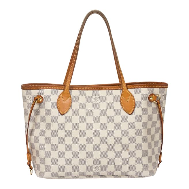 Vintage Louis Vuitton Ivory Check Neverfull Tote