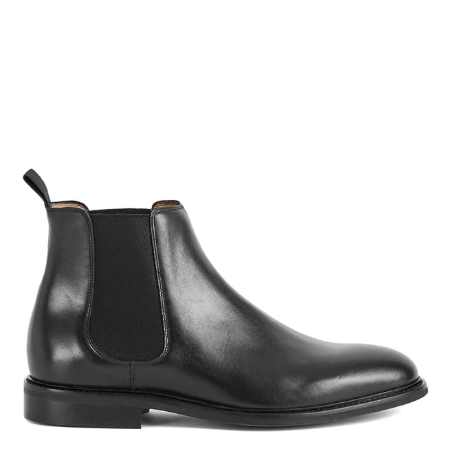 Reiss Black Leather Chelsea Boot