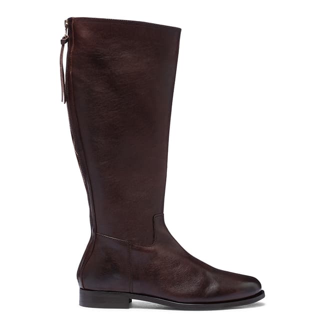 Oliver Sweeney Brown Leather Tassle Riding Boots
