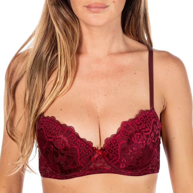 Just for Victoria Prune Foly Padded Bra