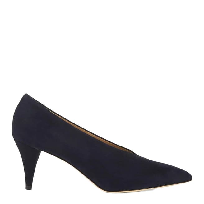 Hobbs London Navy Suede Poppy Courts