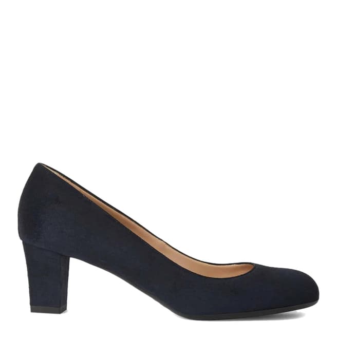 Hobbs London Navy Leather Amber Courts