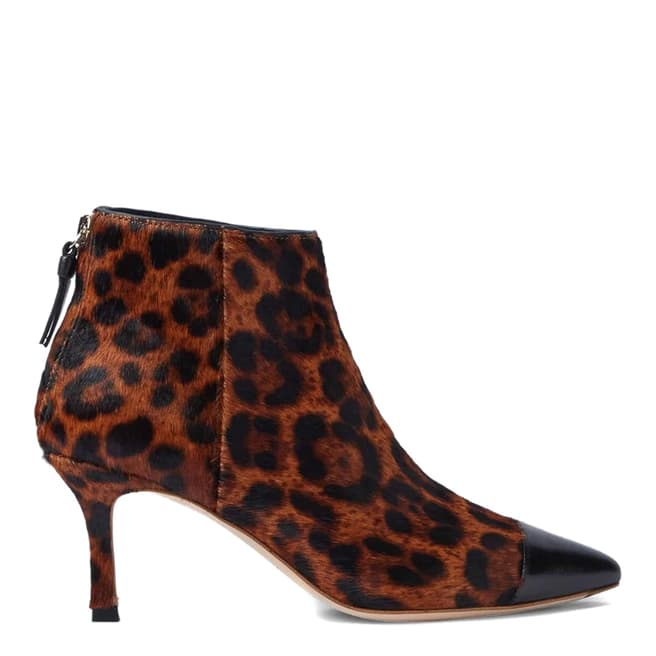 Hobbs London Leopard Print Stella Ankle Boots