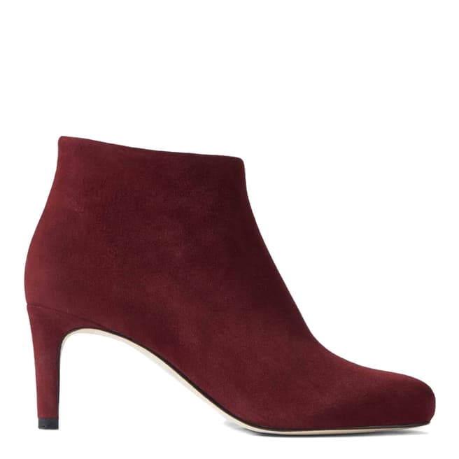 Hobbs London Wine Suede Lizzie Ankle Boots