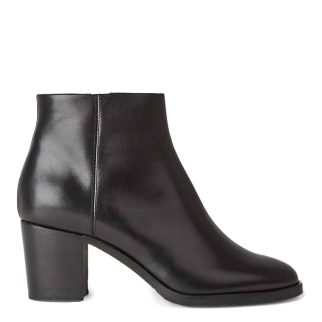 Hobbs London Black Leather Blake Ankle Boots