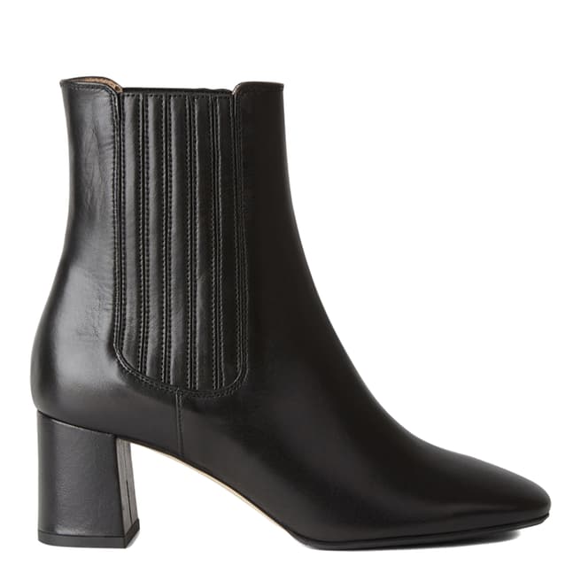 Hobbs London Black Leather Imogen Ankle Boots