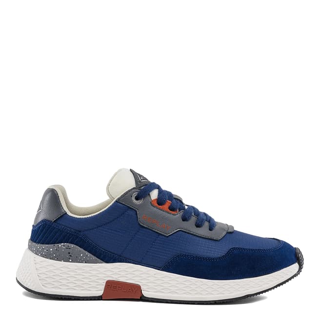 Replay Navy Multi Classic Check Sneakers