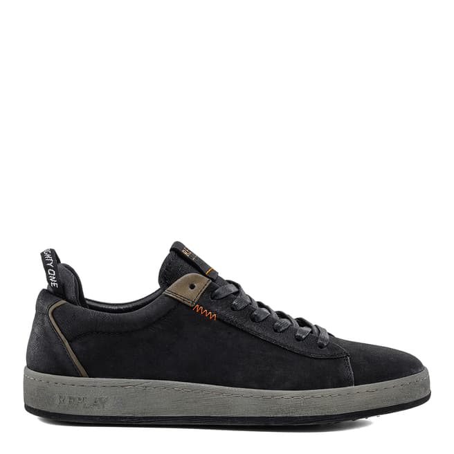 Replay Black/Green Wadport Leather Sneakers