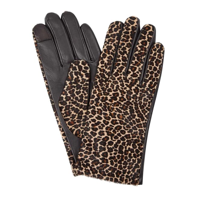 Hobbs London Mini Leopard Emma Gloves