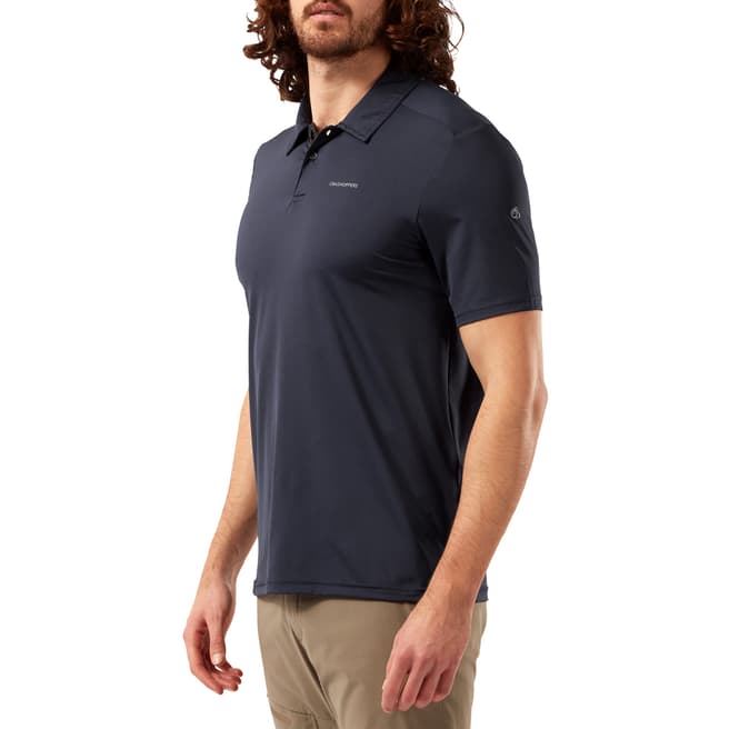 Craghoppers Navy Short Sleeved Polo Shirt 