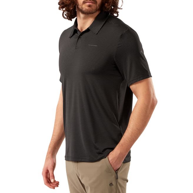 Craghoppers Black Short Sleeved Polo Shirt