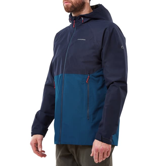 Craghoppers Blue Waterproof Hooded Jacket 