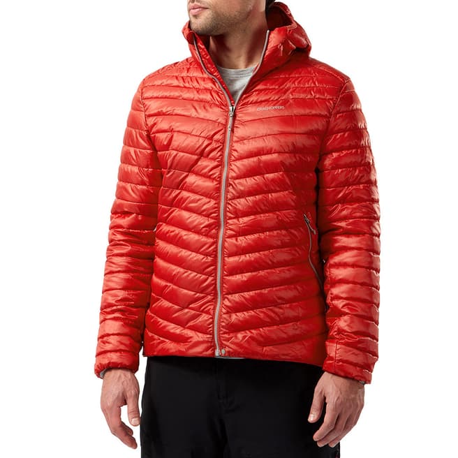 Craghoppers Red Padded Hooded Jacket