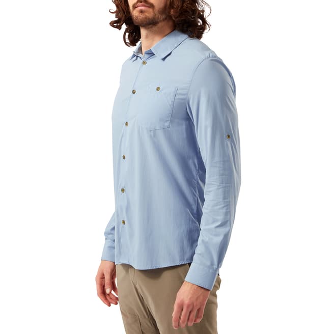 Craghoppers Blue Long Sleeved Shirt