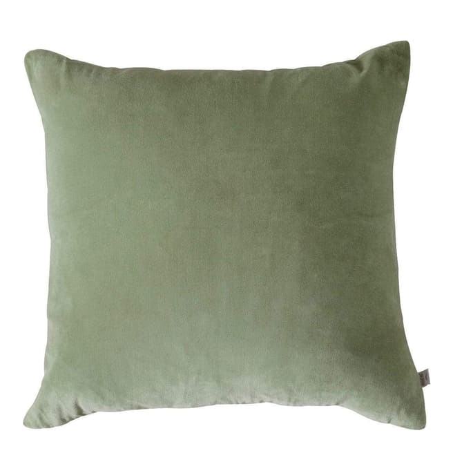 Gallery Living Cotton Velvet Cushion Sage, 50x50cm