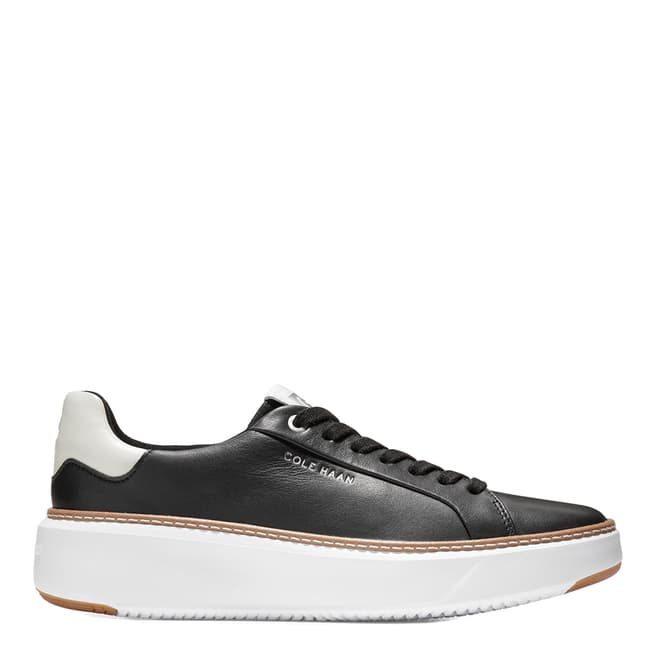 Cole Haan Black Leather Grandpro Topspin Trainers