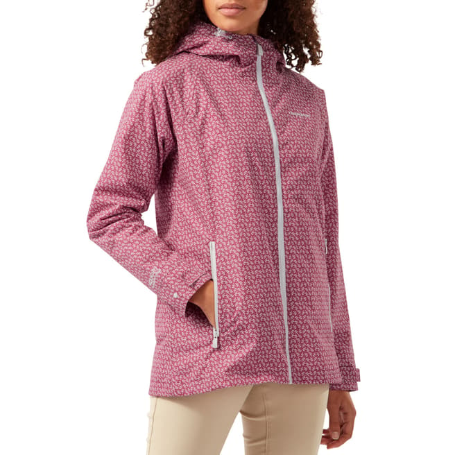 Craghoppers Pink Printed Waterproof Jacket