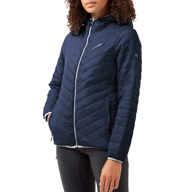 Craghoppers Navy Padded Hooded Jacket