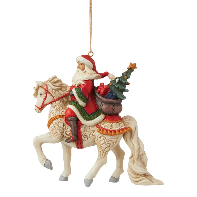 Jim Shore Santa Riding Horse Ho 