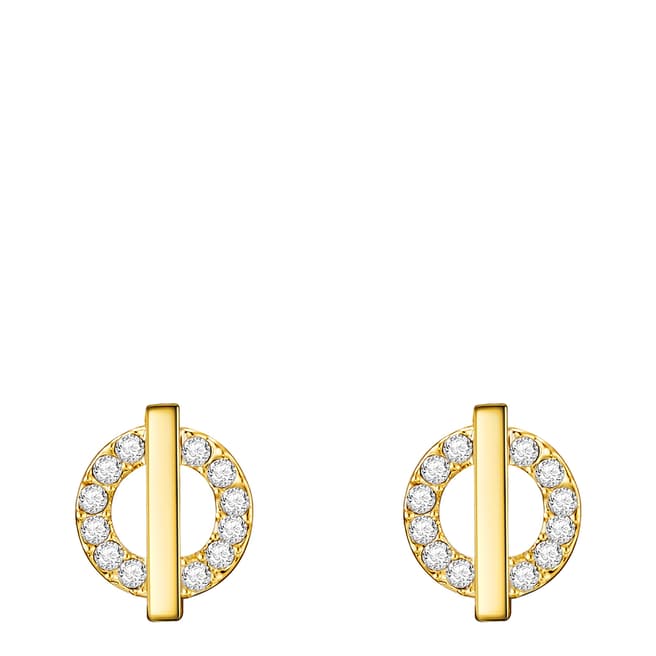 Tassioni Gold Crystal Earrings