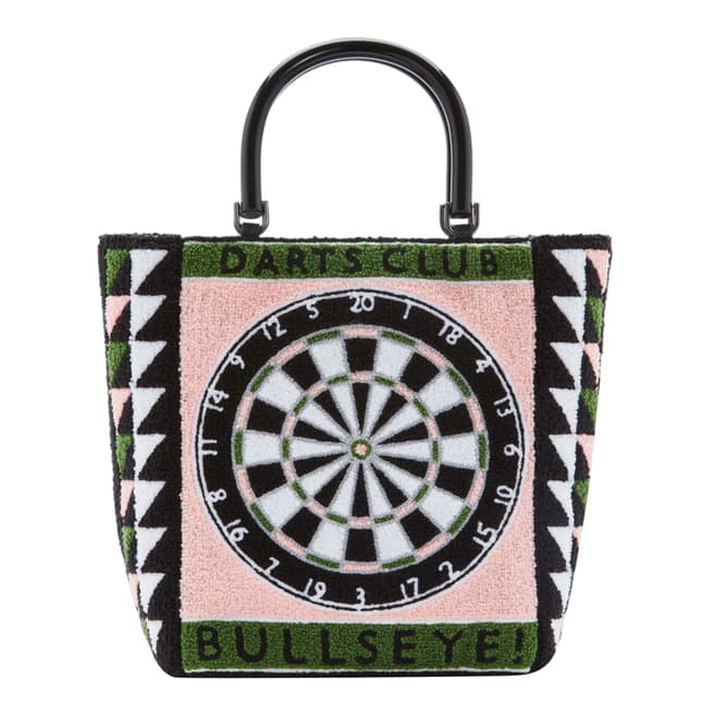 Lulu Guinness Black / Multi Bullseye Bibi Tote