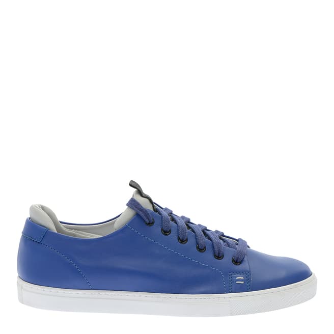 Pazolini Blue Leather Low Top Sneakers