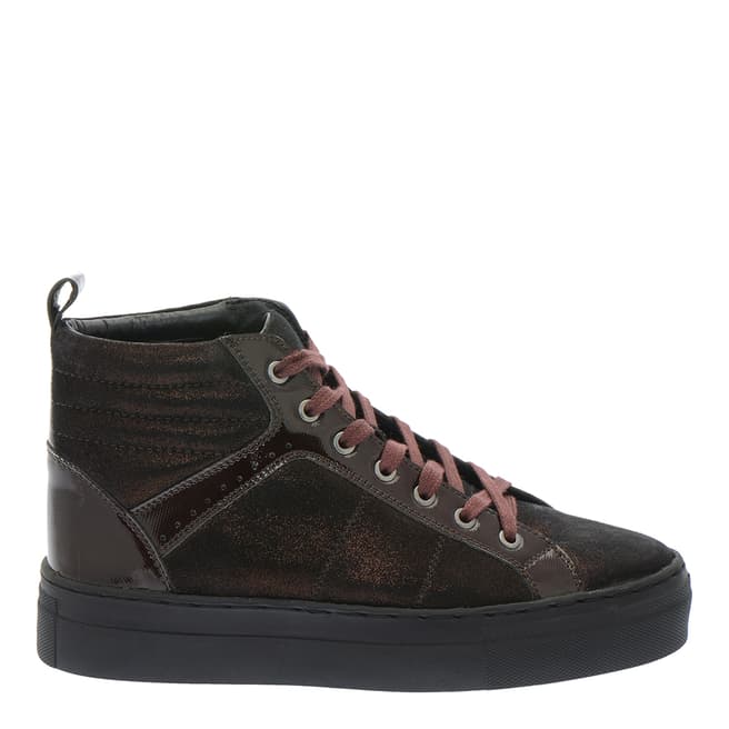 Pazolini Burgundy Suede High Top Sneakers