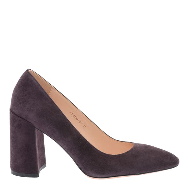 Pazolini Violet Suede Pointed Toe Court Shoes
