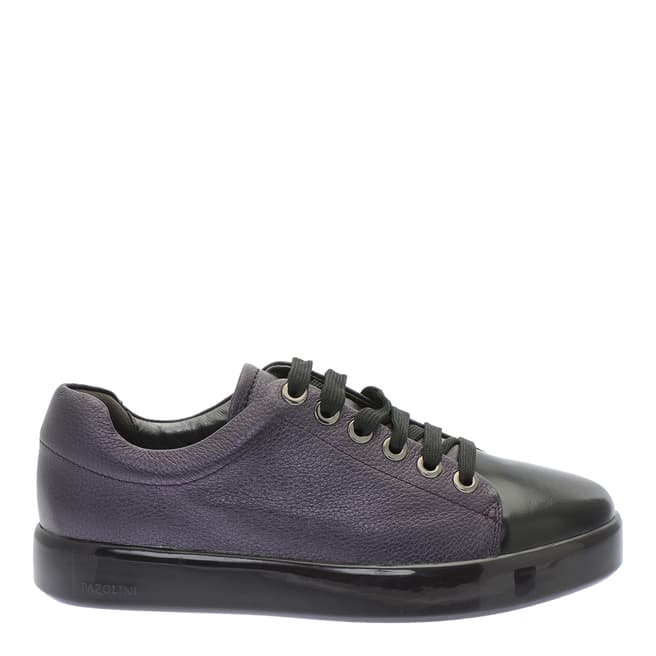 Pazolini Violet and Black Leather Sneakers