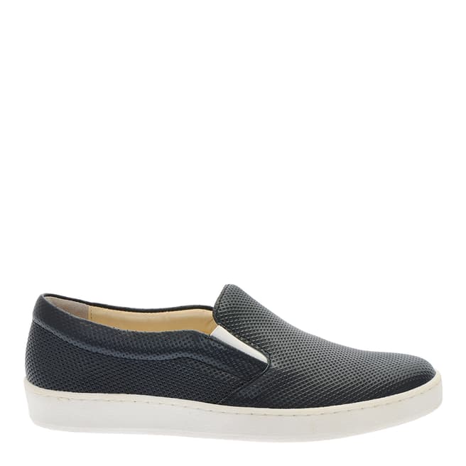 Pazolini Navy Suede Slip Ons