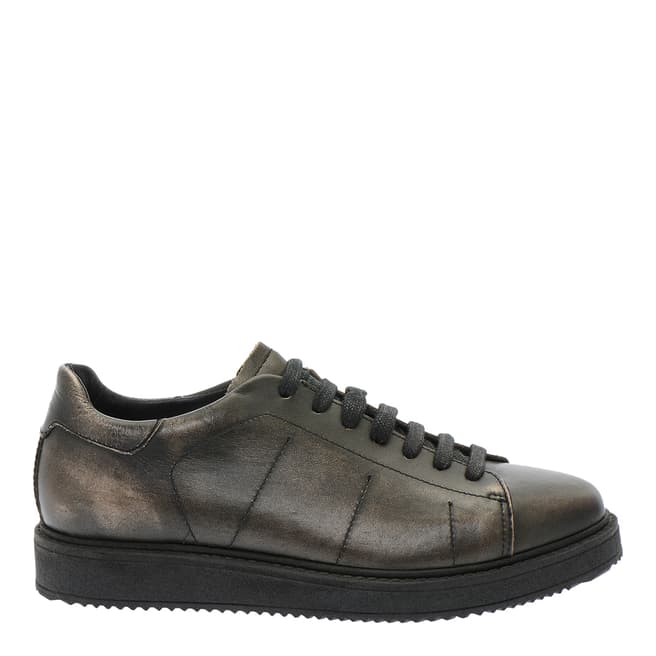 Pazolini Bronze Leather Flatform Sneakers