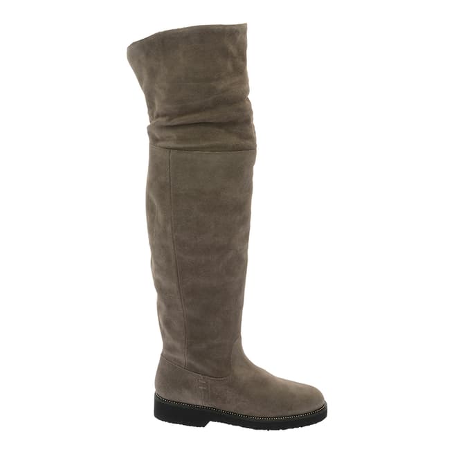Pazolini Taupe Suede Knee High Boots