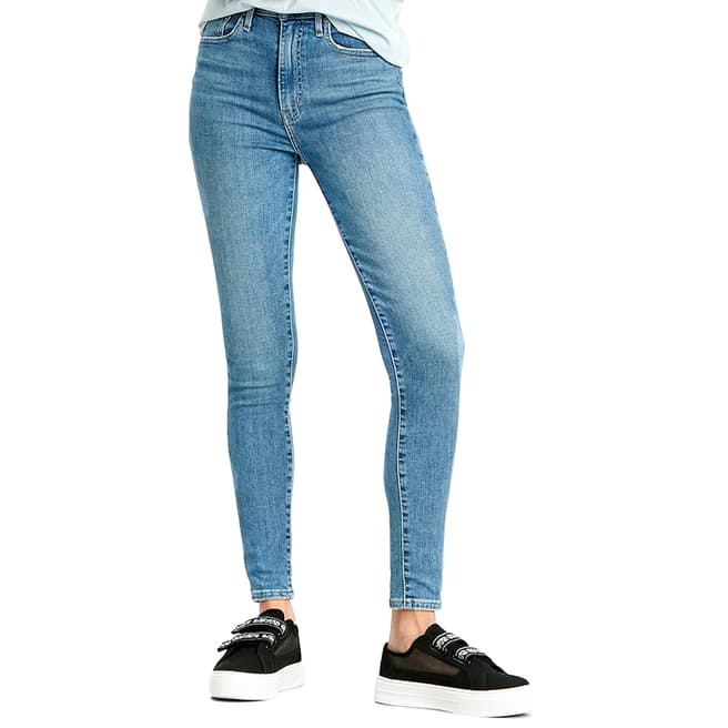 Levi's Mid Blue Mile High Super Skinny Stretch Jeans