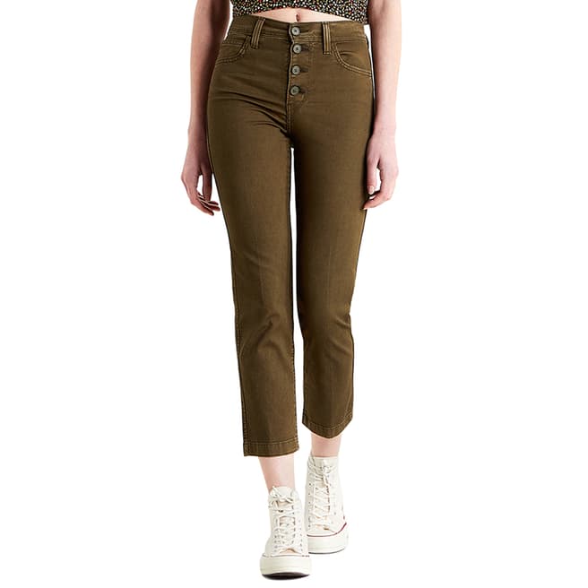 Levi's Brown 724™ High Rise Utility Stretch Jeans