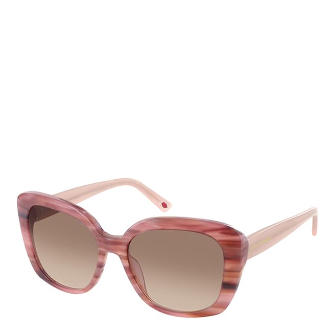 Lulu Guinness Pink Square Sunglasses