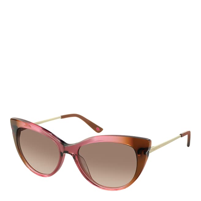 Lulu Guinness Pink Gradient Cat Eye Sunglasses