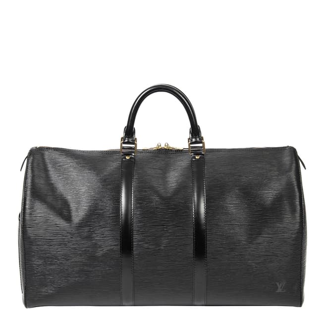Vintage Louis Vuitton Black Keepall Travel Bag
