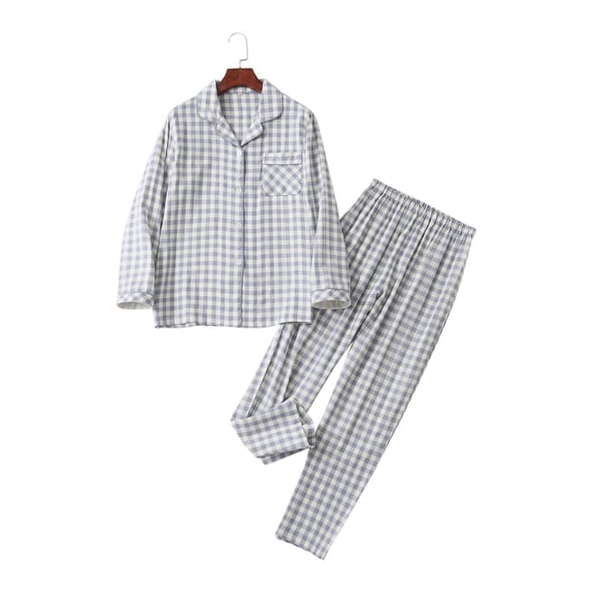Michel Laperle Grey & Cell Cotton Pyjamas 