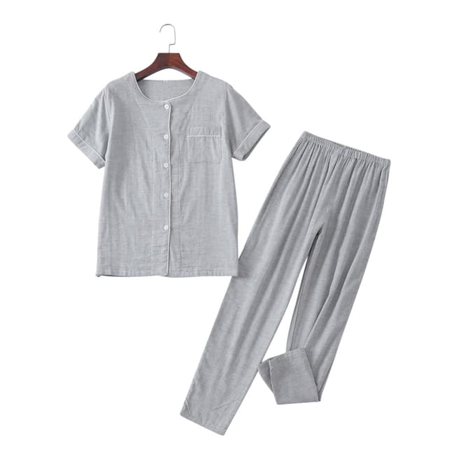 Michel Laperle Light Grey Cotton Pyjamas 