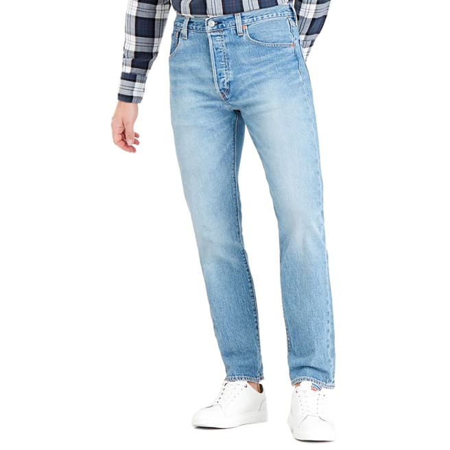 Levi's Blue 501® Straight Stretch Jeans