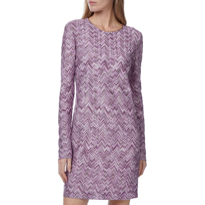 Missoni  Purple Printed Rayon Dress