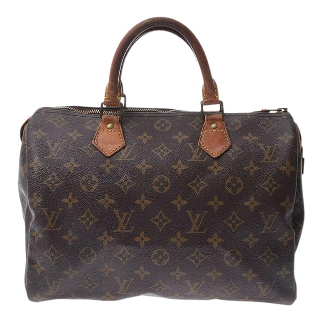 Louis Vuitton Vintage Brown Speedy 35 Handbag