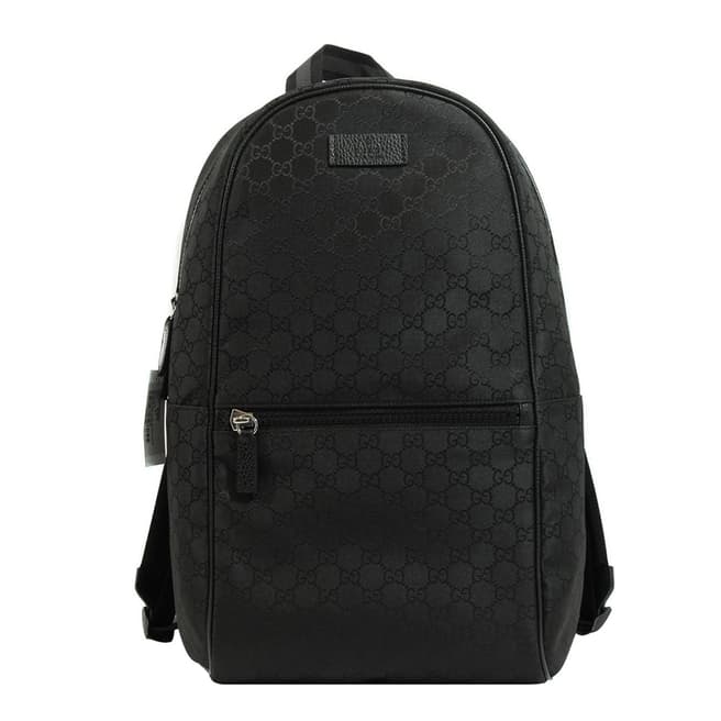 Gucci Black Gucci Backpack With GG Pattern