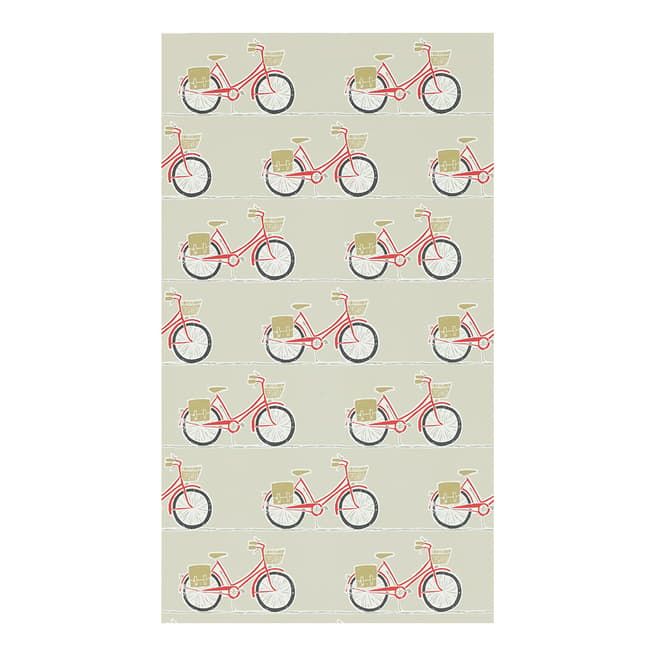 Scion Cykel Poppy/Charcoal/Biscuit Wallpaper
