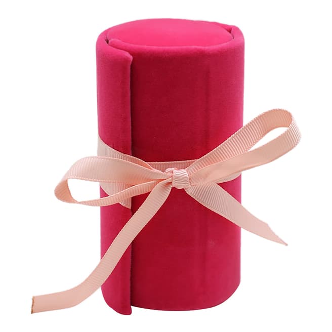 Caroline Gardner Mini Jewellery Box Roll, Bright Pink