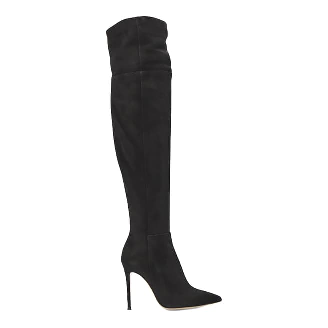 Gianvito Rossi Black Suede Bea Cuissard Over-the-Knee Boots
