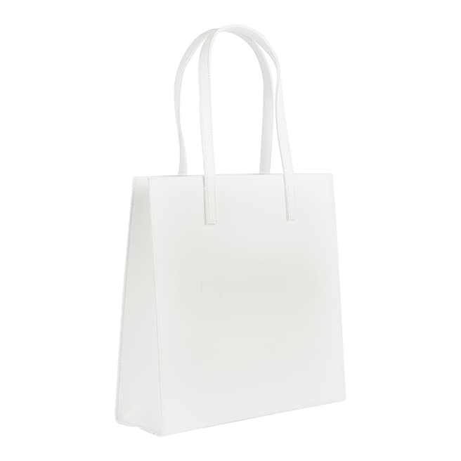 Ted Baker White Soocon Crosshatch Large Icon Bag