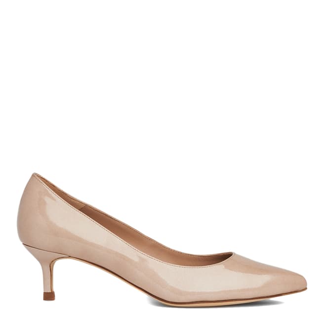 L K Bennett Nude Patent Leather Audrey Courts 